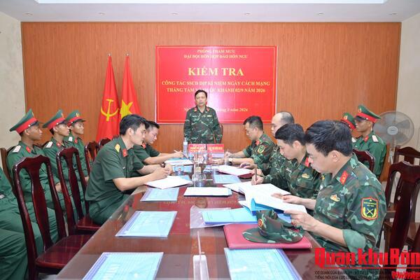 Bộ Chỉ huy Quân sự tỉnh Nghệ An: Kiểm tra sẵn sàng chiến đấu, bảo đảm an toàn trong dịp lễ