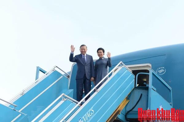 Tổng Bí thư, Chủ tịch nước Tô Lâm cùng phu nhân lên đường thăm Liên bang Nga, thăm Cộng hòa Pháp và dự Hội nghị thượng đỉnh Không gian vũ trụ