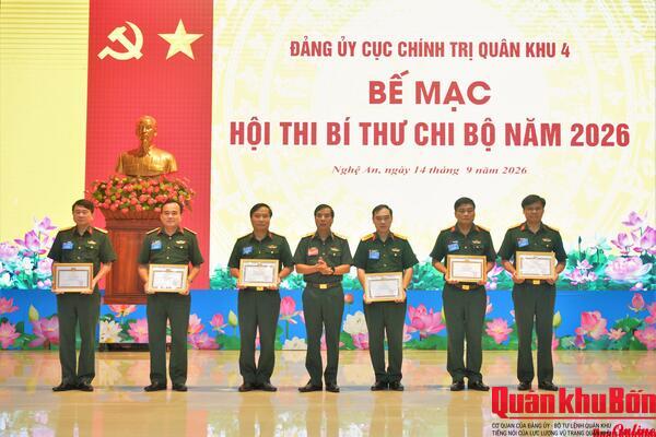 Đảng ủy Cục Chính trị Quân khu 4: Hội thi Bí thư chi bộ năm 2026  thành công tốt đẹp