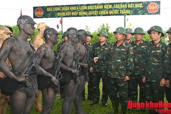 Bộ Tư lệnh Quân khu 4 kiểm tra công tác chuẩn bị diễn tập tại Sư đoàn 968.