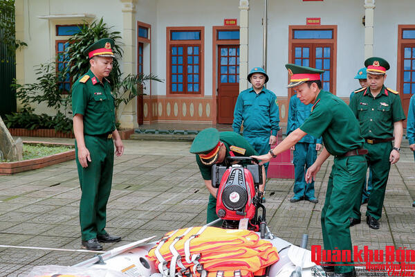 Ban Chỉ huy Quân sự xã Quỳ Hợp (Nghệ An): Chủ động các phương án ứng phó mùa mưa lũ