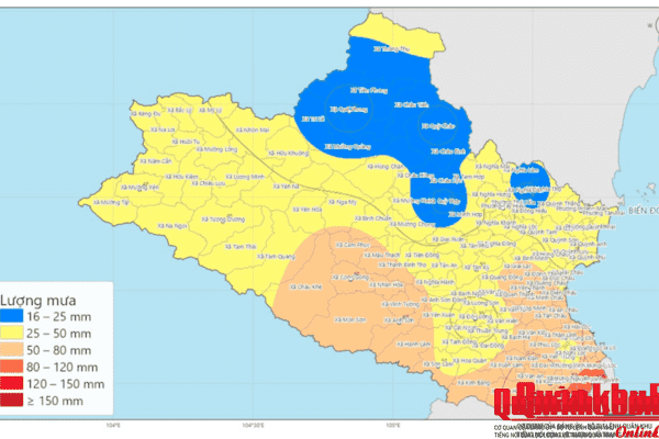 Nghệ An mưa lớn trên diện rộng
