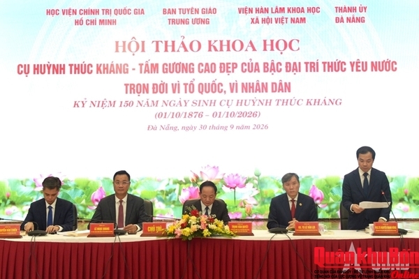 Hội thảo khoa học “Cụ Huỳnh Thúc Kháng - Tấm gương cao đẹp của bậc đại trí thức yêu nước, trọn đời vì Tổ quốc, vì Nhân dân”
