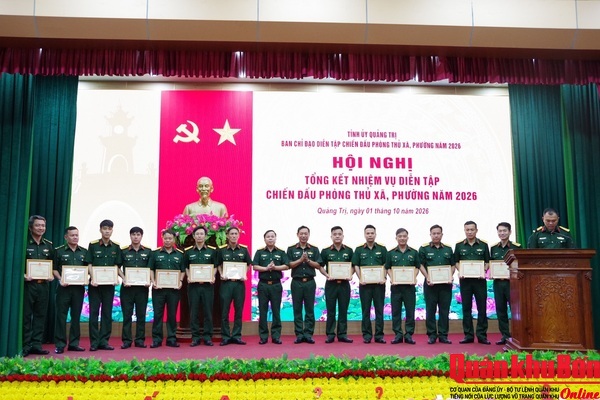 Ban Chỉ đạo diễn tập tỉnh Quảng Trị: Hội nghị tổng kết nhiệm vụ diễn tập chiến đấu phòng thủ