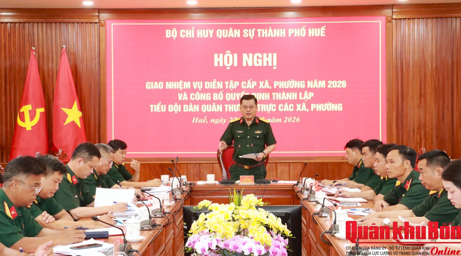 Bộ Chỉ huy quân sự thành phố Huế giao nhiệm vụ diễn tập cấp xã, phường