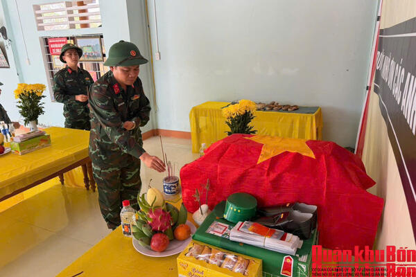 Sư đoàn 968 tìm kiếm, quy tập được 2 hài cốt liệt sĩ cùng nhiều di vật