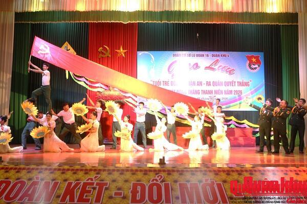 Tuổi trẻ Lữ đoàn 16 sôi nổi ra quân huấn luyện năm 2026