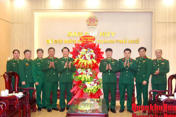 Thiếu tướng Hoàng Duy Chiến, Phó Tư lệnh Quân khu 4 thăm, chúc mừng Ngày truyền thống Bộ đội Biên phòng tại thành phố Huế Huế và tỉnh Quảng Trị