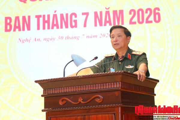 Quân khu 4 giao ban tháng 7 năm 2026