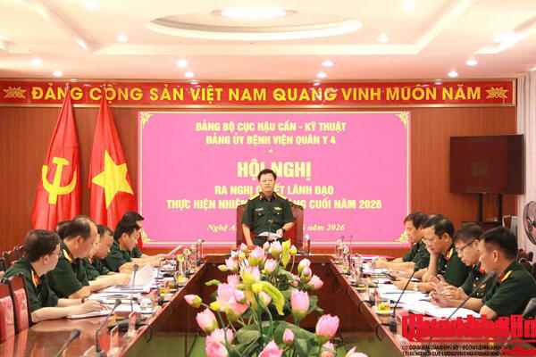 Đảng ủy Bệnh viện Quân y 4 ra nghị quyết lãnh đạo thực hiện nhiệm vụ 6 tháng cuối năm 2026