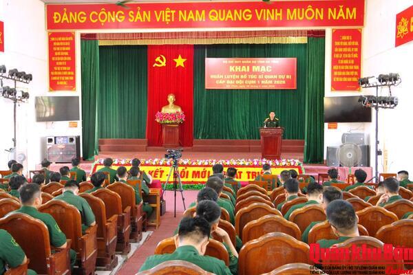 Bộ CHQS tỉnh Hà Tĩnh: Khai mạc lớp huấn luyện bổ túc sĩ quan dự bị cấp đại đội năm 2026