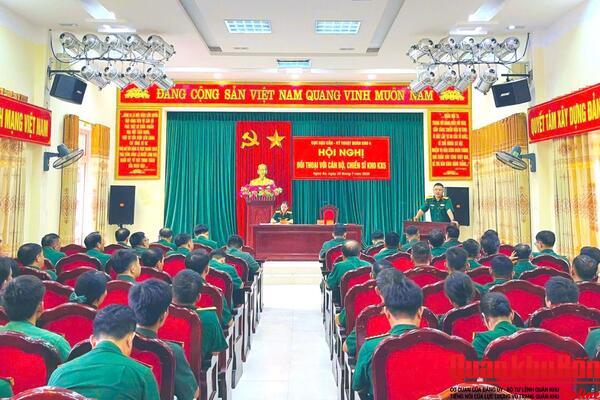 Cục Hậu cần - Kỹ thuật Quân khu 4 đối thoại dân chủ với cán bộ, chiến sĩ Kho KX5