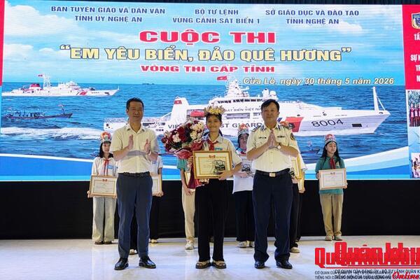 100 học sinh Nghệ An tranh tài tại vòng chung kết Cuộc thi “Em yêu biển, đảo quê hương”