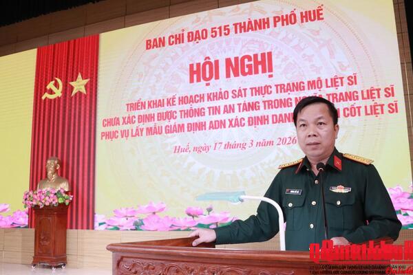 Ban Chỉ đạo 515 thành phố Huế triển khai kế hoạch khảo sát thực trạng  mộ liệt sĩ phục vụ lấy mẫu giám định ADN