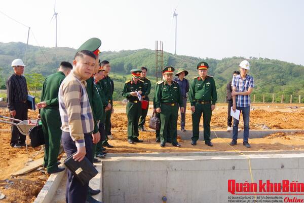 Bộ Tư lệnh Quân khu 4 kiểm tra dự án doanh trại giai đoạn 2 tại Đoàn Kinh tế Quốc phòng 337