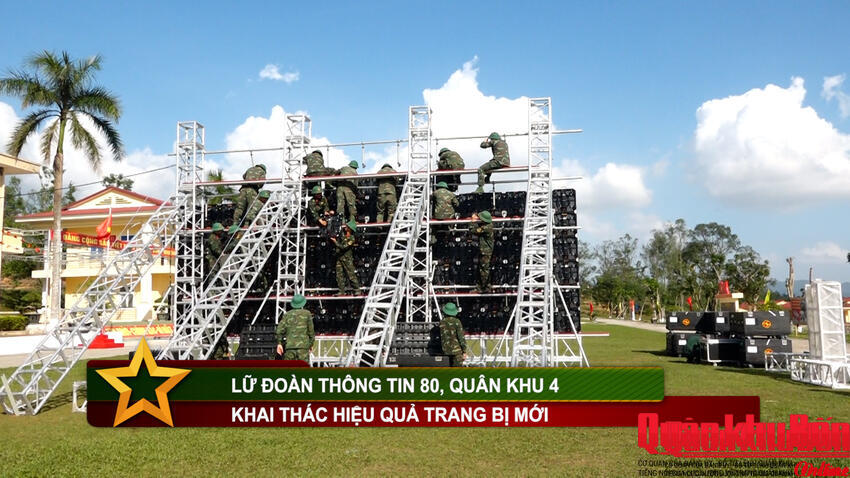 Lữ đoàn 80 (Quân khu 4) khai thác hiệu quả trang bị mới