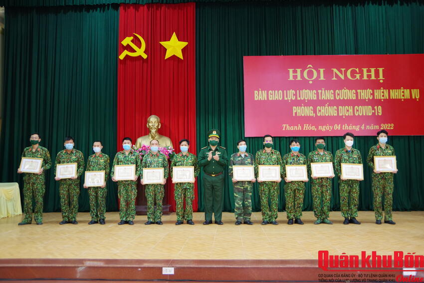 75 cán bộ, chiến sĩ Bộ Chỉ huy Quân sự Thanh Hóa hoàn thành tốt nhiệm vụ tăng cường phòng, chống dịch Covid-19