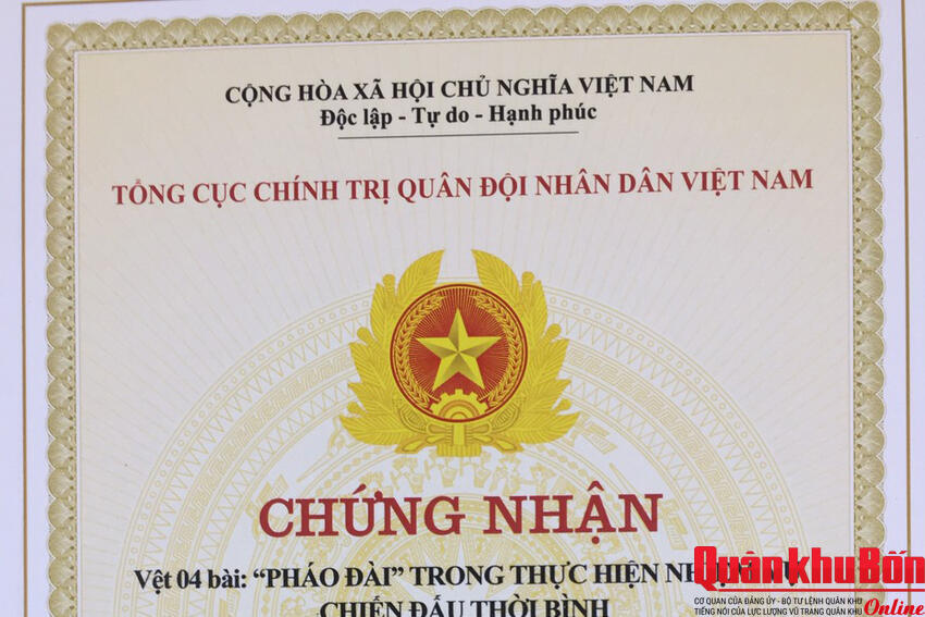 Tổng cục Chính trị: Xét, trao giải cho 2 tác phẩm của Báo Quân khu 4