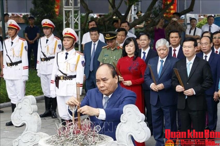 Chủ tịch nước Nguyễn Xuân Phúc dự Lễ kỷ niệm 110 năm Ngày sinh Tổng Bí thư Nguyễn Văn Cừ