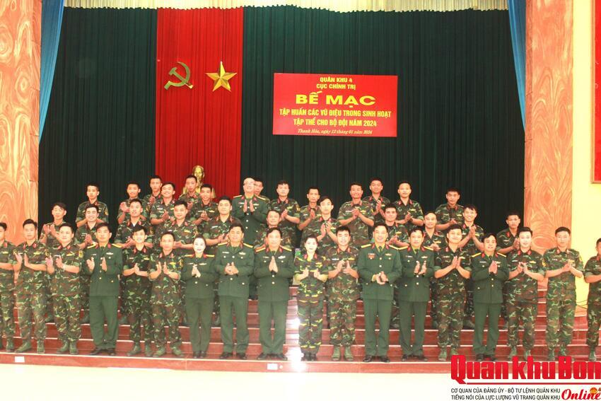 Cục Chính trị: Bế mạc tập huấn các vũ điệu trong sinh hoạt tập thể