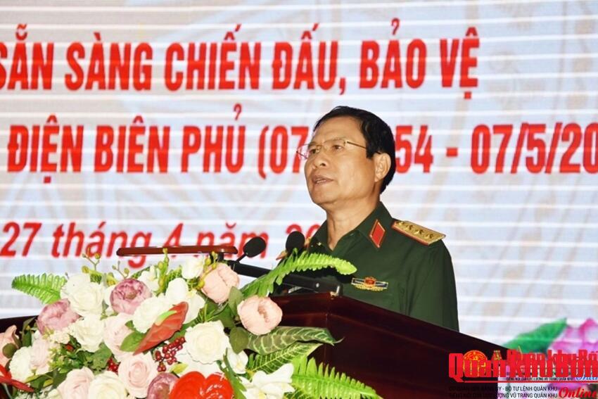Thượng tướng Nguyễn Tân Cương kiểm tra công tác triển khai kế hoạch sẵn sàng chiến đấu, bảo vệ Lễ kỷ niệm 70 năm Chiến thắng Điện Biên Phủ