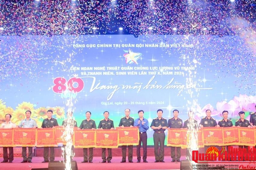 Lực lượng vũ trang tỉnh Hà Tĩnh và Sư đoàn 324 đạt giải Xuất sắc Liên hoan nghệ thuật quần chúng lực lượng vũ trang và thanh niên, sinh viên lần thứ X - khu vực II