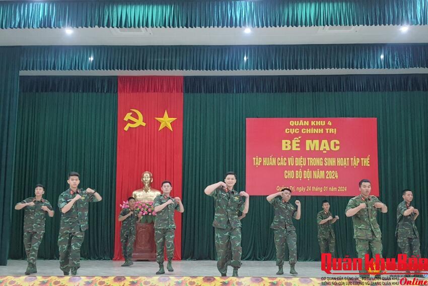 Xây dựng phong trào văn nghệ quần chúng, nâng cao đời sống tinh thần bộ đội