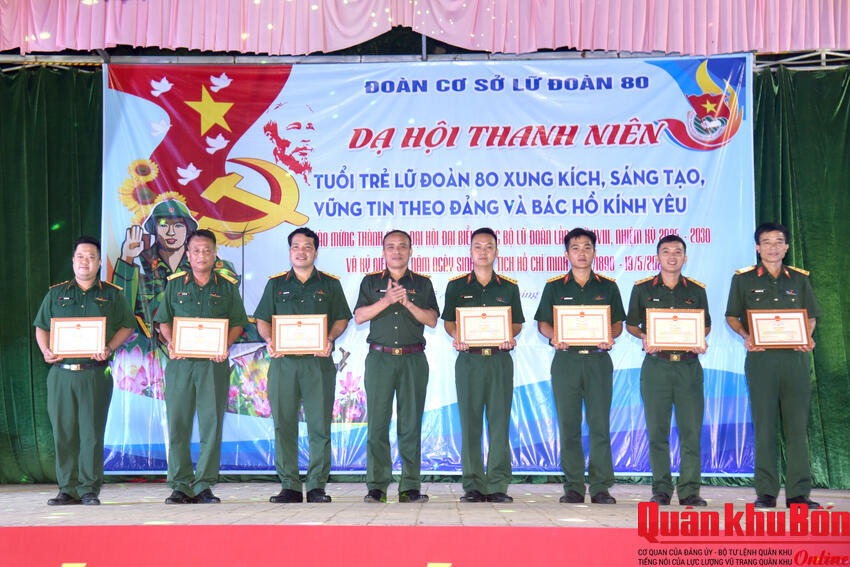 Dạ hội thanh niên: “Tuổi trẻ Lữ đoàn 80 xung kích, sáng tạo, vững tin theo Đảng và Bác Hồ kính yêu”