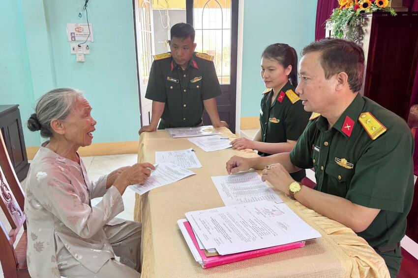 Bộ CHQS thành phố Huế Chi trả trợ cấp 1 lần Theo các Quyết định 142, 62, 49 của Thủ tướng Chính phủ