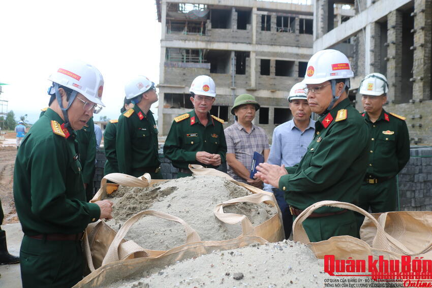 Quân khu  4 kiểm tra Dự án Bệnh viện Quân y 4 (Cơ sở 2)