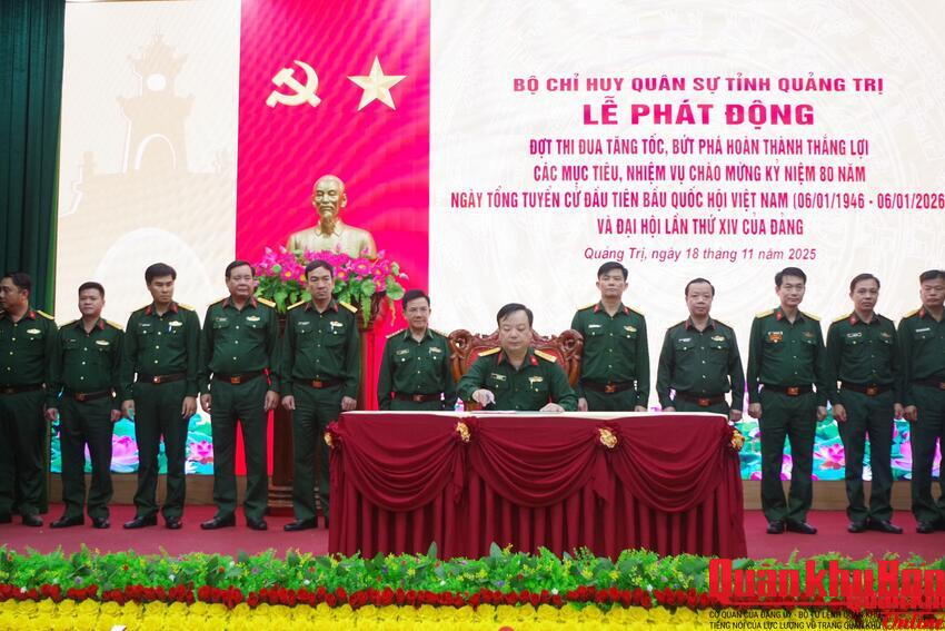 Bộ Chỉ huy Quân sự tỉnh Quảng Trị phát động đợt thi đua cao điểm