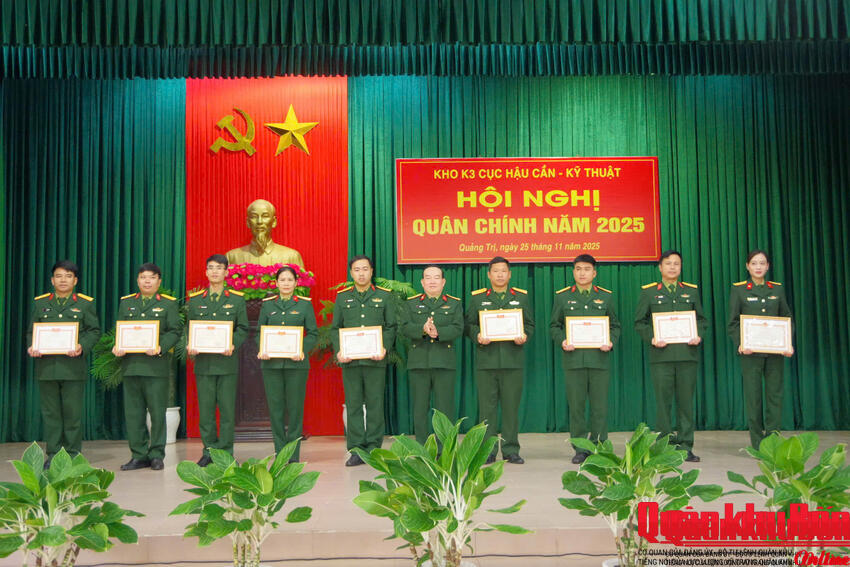 Đảng ủy Kho K3 (Cục Hậu cần - Kỹ thuật Quân khu 4) lãnh đạo đơn vị hoàn thành xuất sắc nhiệm vụ năm 2025