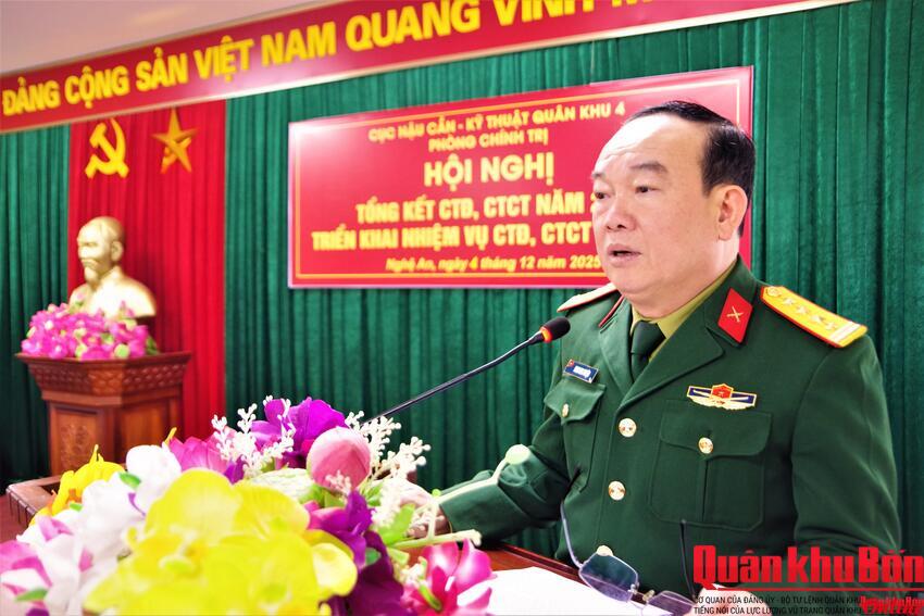 Cục Hậu cần – Kỹ thuật (Quân khu 4): Triển khai nhiệm vụ công tác Đảng, công tác chính trị năm 2026