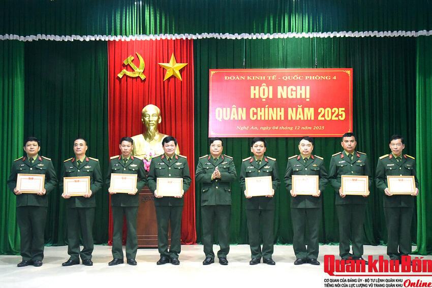 Đoàn Kinh tế - Quốc phòng 4 (Quân khu 4): Hội nghị Quân chính năm 2025