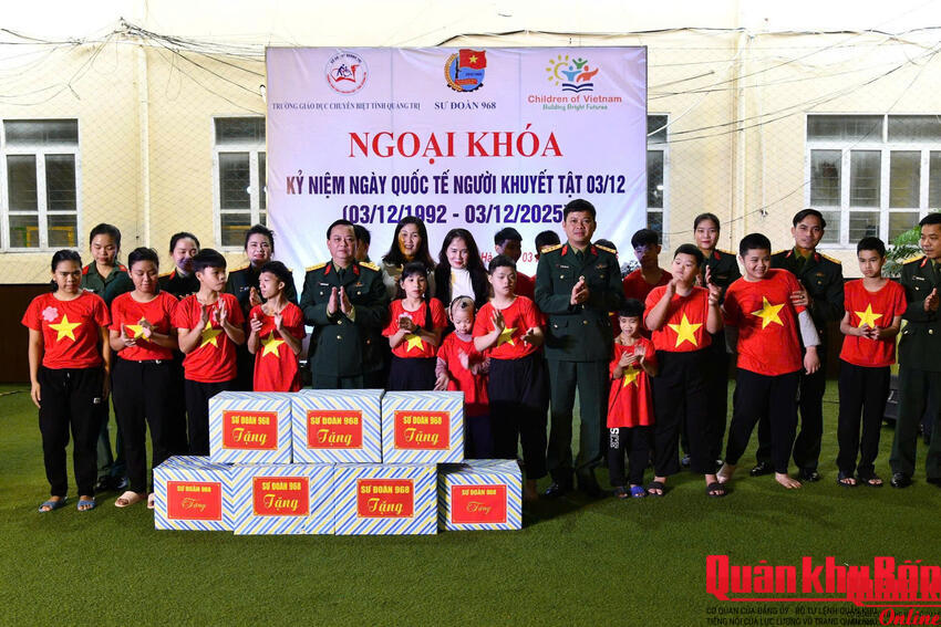 Sư đoàn 968: Nhiều hoạt động ý nghĩa nhân Ngày Quốc tế Người khuyết tật