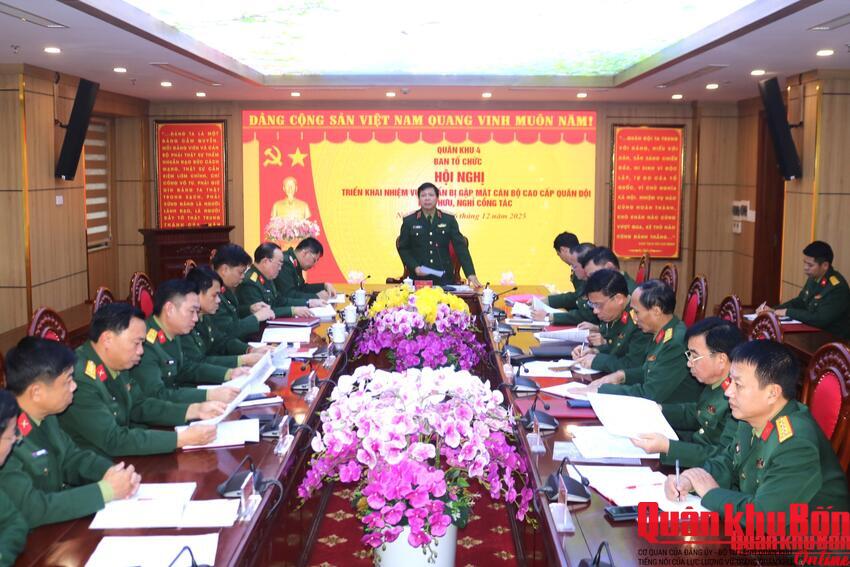 Triển khai công tác chuẩn bị gặp mặt cán bộ cao cấp Quân đội nghỉ hưu, nghỉ công tác.