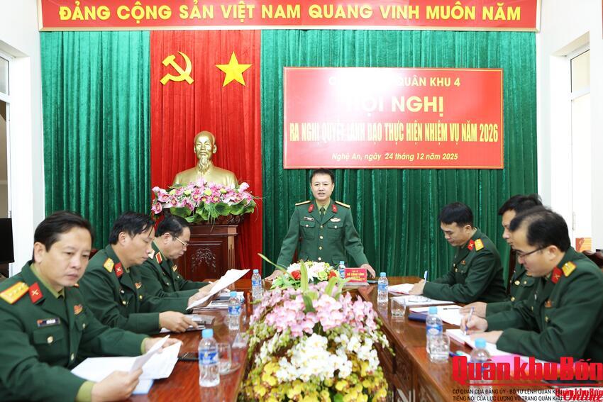 Chi bộ Báo Quân khu 4: Ra nghị quyết lãnh đạo thực hiện nhiệm vụ năm 2026