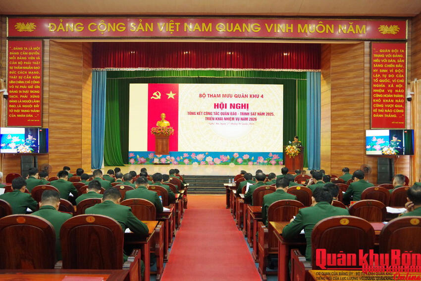 Quân khu 4: Triển khai nhiệm vụ Quân báo - Trinh sát năm 2026