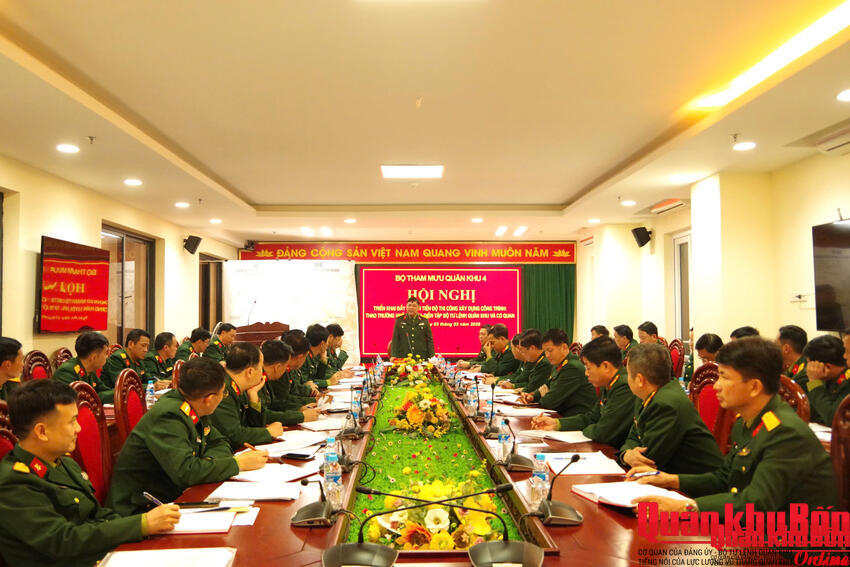 Đẩy nhanh tiến độ thi công xây dựng công trình huấn luyện, diễn tập