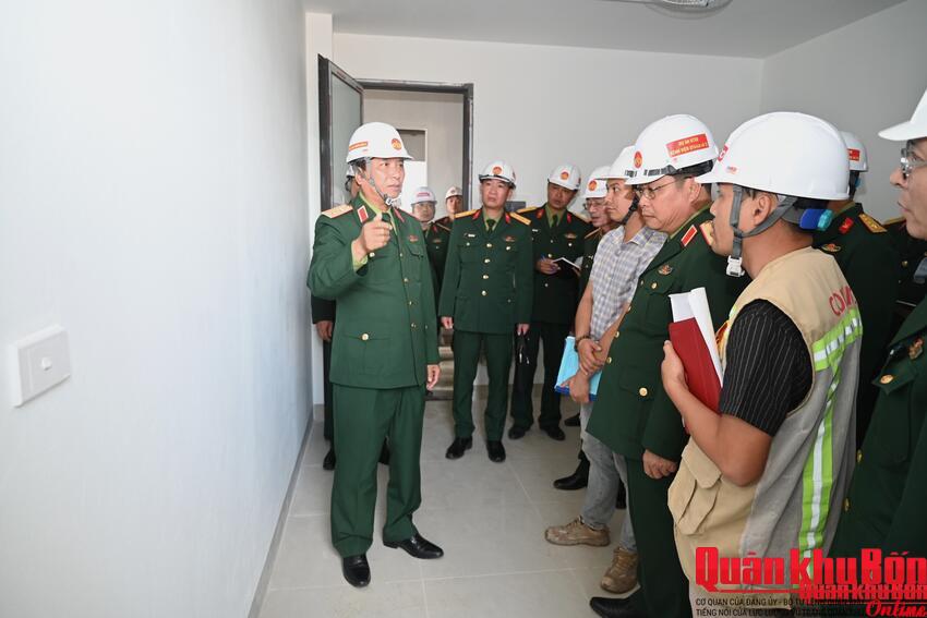Bộ Tư lệnh Quân khu 4 kiểm tra tiến độ thi công Dự án Bệnh viện Quân y 4 (Cơ sở 2)
