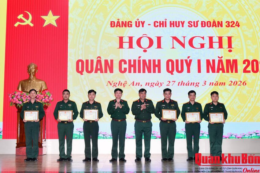 Sư đoàn 324 Hội nghị Quân chính Quý II năm 2026
