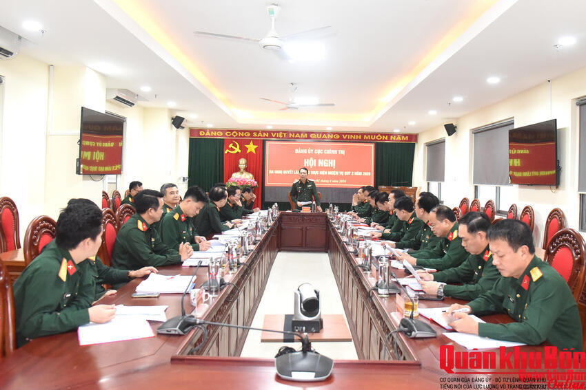 Đảng ủy Cục Chính trị Quân khu 4 lãnh đạo hoàn thành tốt nhiệm vụ quý 1 năm 2026