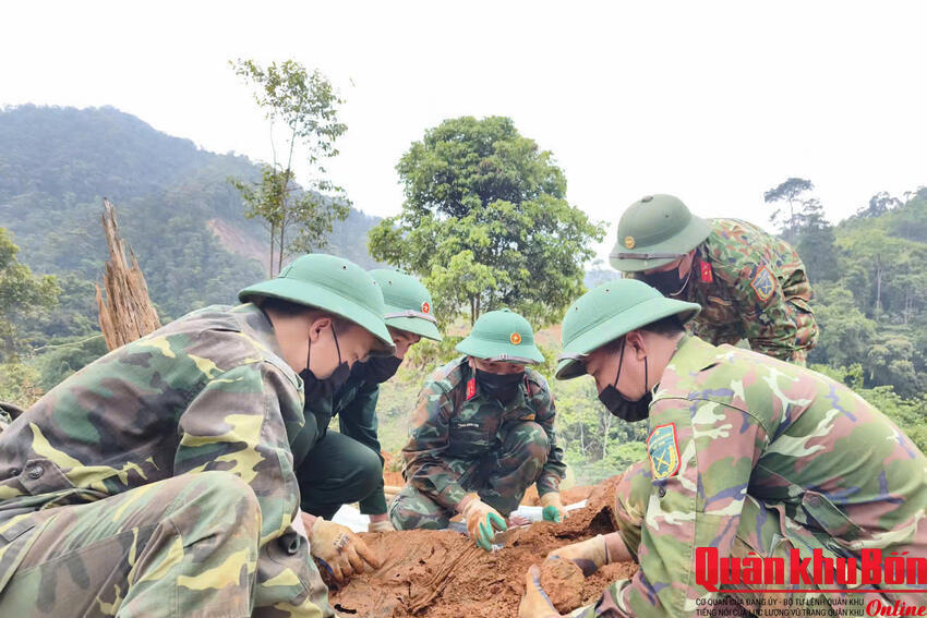 Đoàn kinh tế - quốc phòng 337: Tiếp tục phát hiện và quy tập 01 hài cốt liệt sỹ