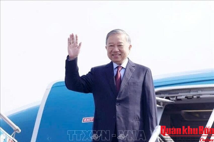 Tổng Bí thư, Chủ tịch nước Tô Lâm lên đường thăm cấp nhà nước tới Ấn Độ