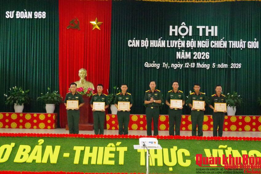 Sư đoàn 968 (Quân khu 4) nâng cao chất lượng huấn luyện đội ngũ chiến thuật
