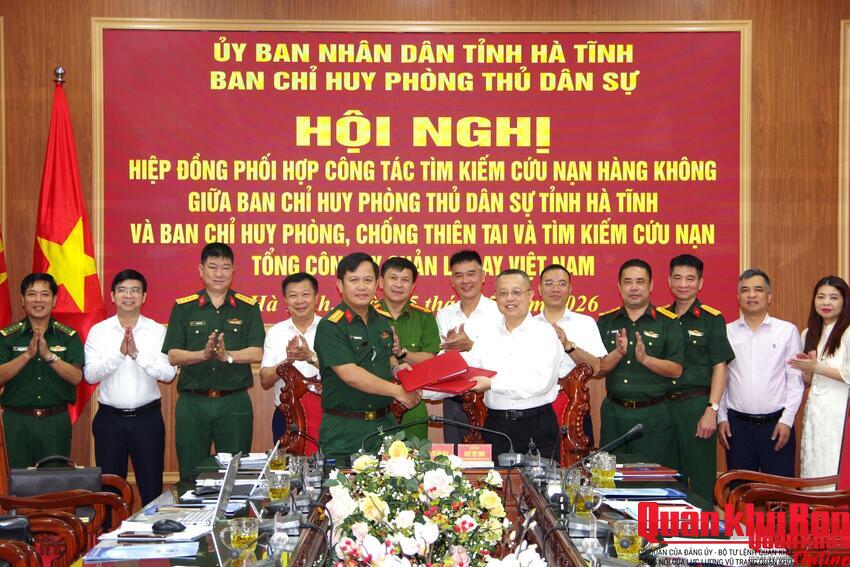 Hà Tĩnh hiệp đồng phối hợp tìm kiếm cứu nạn hàng không