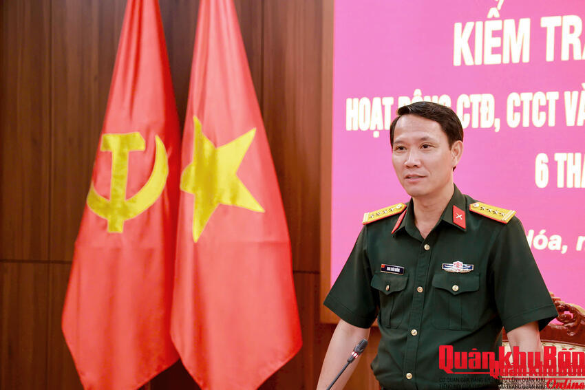 Quân khu 4: Kiểm tra tại Bộ Chỉ huy Quân sự tỉnh Thanh Hóa