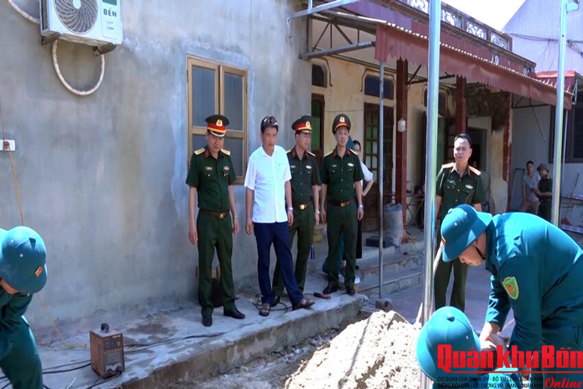 Quân khu 4 hoàn thành sửa chữa 27 ngôi nhà cho con đẻ người bị nhiễm chất độc hóa học