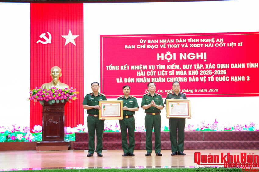Nghệ An tổng kết công tác tìm kiếm, quy tập hài cốt liệt sĩ mùa khô 2025 – 2026.