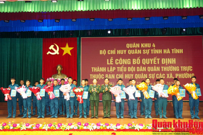 Hà Tĩnh thành lập 68 Tiểu đội Dân quân thường trực